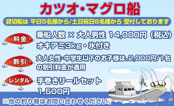 神奈川 逗子小坪港 釣り船 椿丸